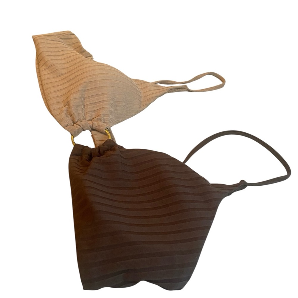 Source Unknown Dual-Tone Striped Bras